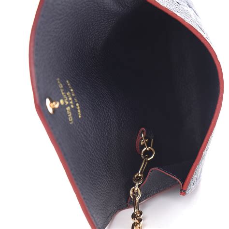 louis vuitton key pouch empreinte marine rouge